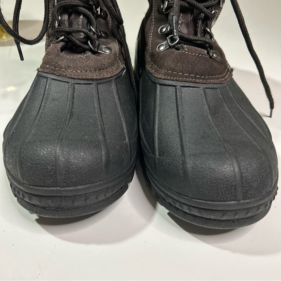 Totes Thermalite Work Boots Men’s 13 Leather Upper Lace Up Insulated Waterproof - Picture 4 of 10